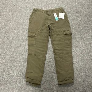 bella dahl sienna rolled cargo pocket linen pant